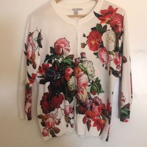 Ladies Halogen spring floral sweater